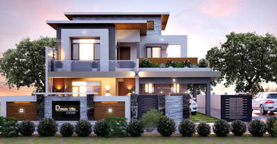 Exterior, Lighting Designs by Architect Monnaie Architects And Interiors, Palakkad | Kolo