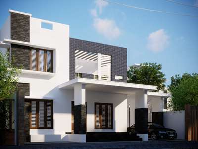 Exterior Designs by Civil Engineer Ananthu CS, Alappuzha | Kolo
