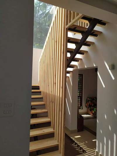 Staircase Designs by Carpenter edwin joy joy, Kannur | Kolo
