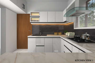 Kitchen, Lighting, Storage Designs by Civil Engineer BHUMI Architects, Palakkad | Kolo