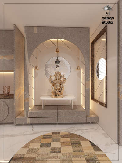 Prayer Room, Storage Designs by Interior Designer Id Yogi Jangid, Jaipur | Kolo