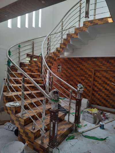 Staircase Designs by Building Supplies Ajesh Kumar, Thiruvananthapuram | Kolo