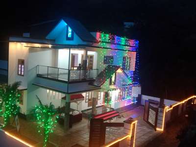 Exterior, Outdoor, Lighting Designs by Painting Works parikochu Km, Kottayam | Kolo