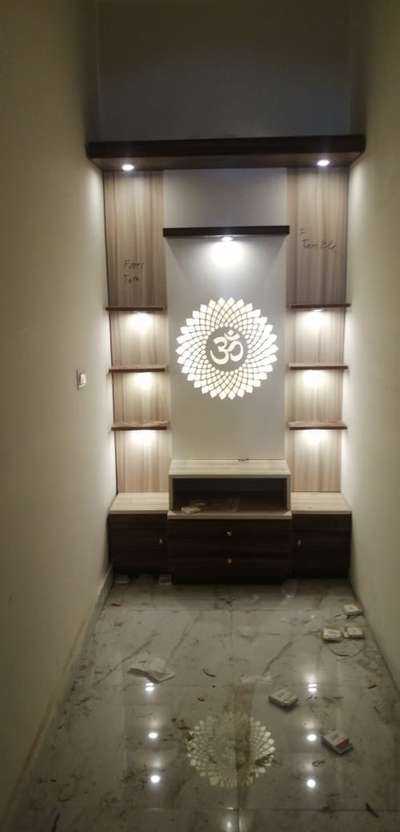 Lighting, Prayer Room, Storage Designs by Carpenter Md Chand saifi, Bulandshahar | Kolo