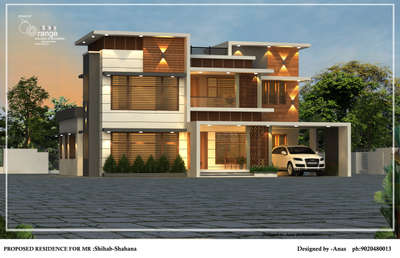 Exterior, Lighting Designs by Civil Engineer ORANGE  BuildersDesigners , Malappuram | Kolo