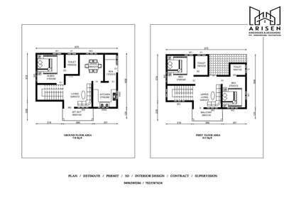 Plans Designs by Civil Engineer ARISEN DEVELOPERS , Ernakulam | Kolo