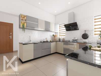 Kitchen, Lighting, Storage Designs by 3D & CAD Abhijith  S, Kottayam | Kolo