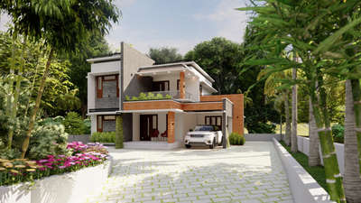 Exterior, Flooring Designs by Architect Akhil Raj, Kozhikode | Kolo