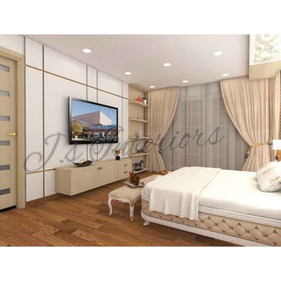 Bedroom, Furniture, Storage, Lighting, Wall Designs by Interior Designer Jyoti saini, Delhi | Kolo