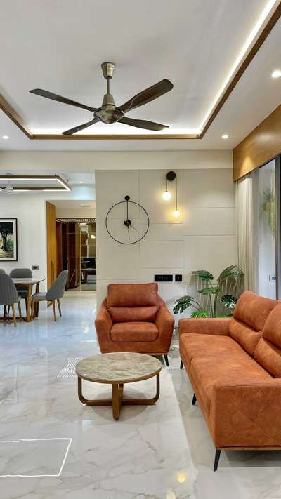 Ceiling, Furniture, Lighting, Living, Table Designs by Architect Purushottam Saini, Jaipur | Kolo