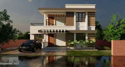 Exterior Designs by Contractor Jayaraj A D Dwaraka, Palakkad | Kolo