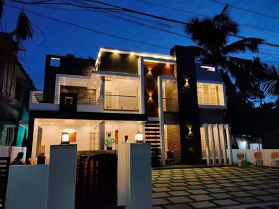 Exterior, Lighting Designs by Home Owner Shameer Shami, Thiruvananthapuram | Kolo