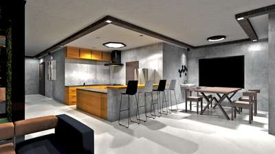 Kitchen, Lighting, Furniture, Storage Designs by Interior Designer Pravesh Prasad, Ernakulam | Kolo