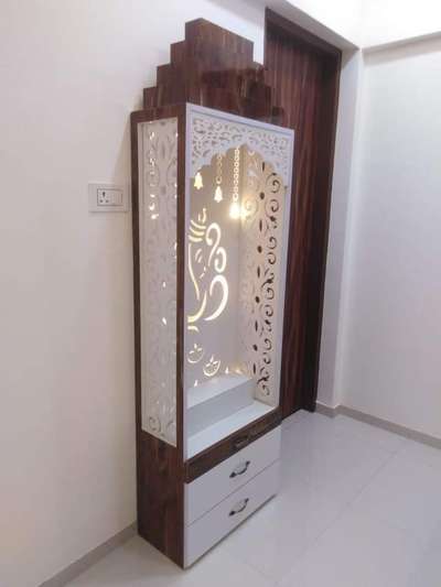 Prayer Room, Storage Designs by Contractor Shyam Sharma, Noida | Kolo