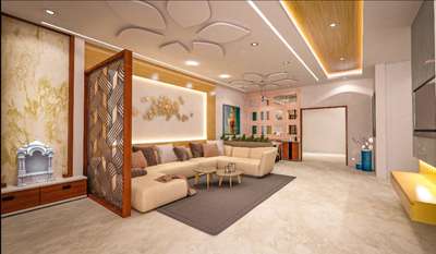 Ceiling, Furniture, Lighting, Living, Storage Designs by Architect Ar Falguni Nagar, Indore | Kolo