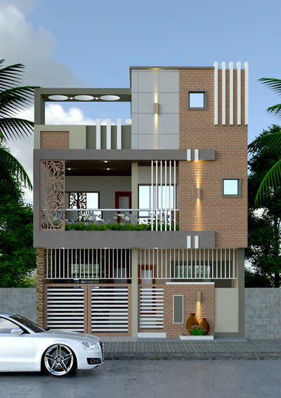 Exterior Designs by Civil Engineer Raj Singatiya, Indore | Kolo