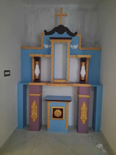 Prayer Room, Storage, Flooring Designs by Contractor Sumesh K R, Ernakulam | Kolo