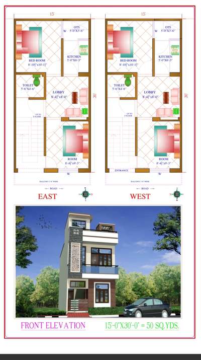 Exterior, Plans Designs by Architect Hr Raman, Jaipur | Kolo