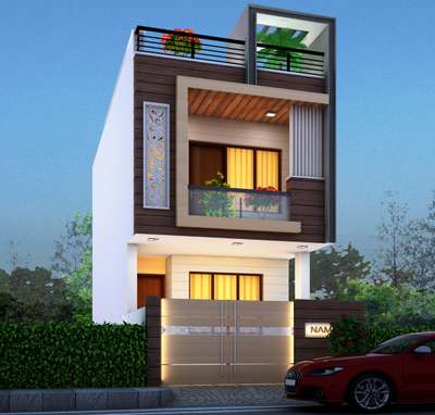 Exterior, Lighting Designs by 3D & CAD Nitin Kumawat, Jaipur | Kolo