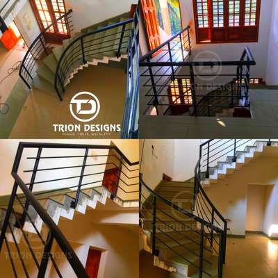 Staircase Designs by Contractor TRION DESIGNS, Kozhikode | Kolo