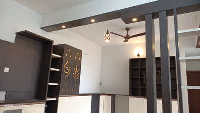 Prayer Room, Lighting, Storage Designs by Interior Designer Manoj Das, Thiruvananthapuram | Kolo