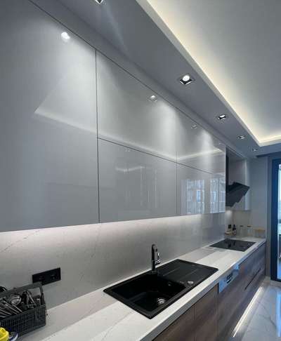 Kitchen, Storage, Lighting Designs by Interior Designer Abdul Malik, Indore | Kolo