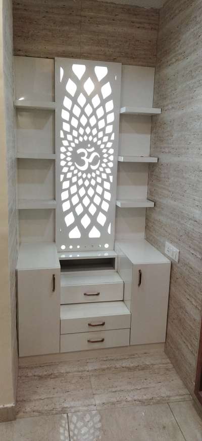 Prayer Room, Storage Designs by Architect Aftab Khan, Delhi | Kolo