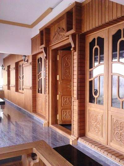 Door, Wall Designs by Contractor SUDHEESH  ALPETTA , Malappuram | Kolo