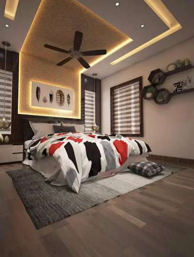 Bedroom, Ceiling, Furniture, Lighting, Storage Designs by Electric Works julfkar Malik, Delhi | Kolo