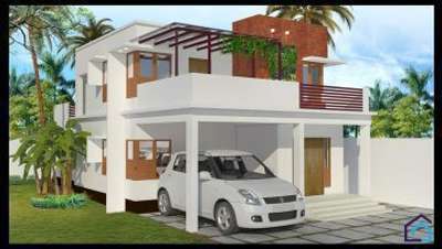 Exterior Designs by Civil Engineer Arun Mohan, Thiruvananthapuram | Kolo