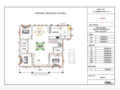 Plans Designs by Civil Engineer Er Ananya, Kozhikode | Kolo
