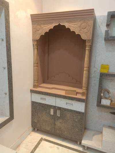Prayer Room, Storage Designs by Carpenter Kalu jangid, Jodhpur | Kolo