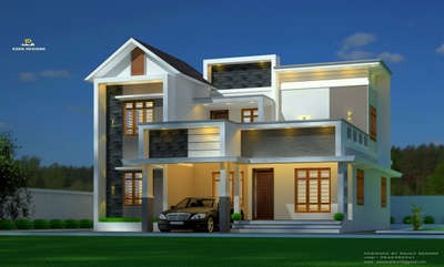 Exterior, Lighting Designs by 3D & CAD EDEN DESIGNS, Kottayam | Kolo