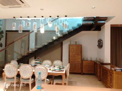 Dining, Furniture, Table, Staircase, Storage Designs by Architect WORLD ARCHITECT , Bhopal | Kolo