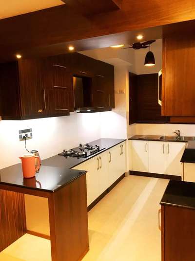 Kitchen, Storage, Lighting Designs by Contractor Bineesh  xavier, Ernakulam | Kolo