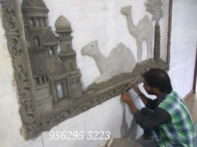 Wall Designs by Interior Designer Saneesh Art, Ernakulam | Kolo