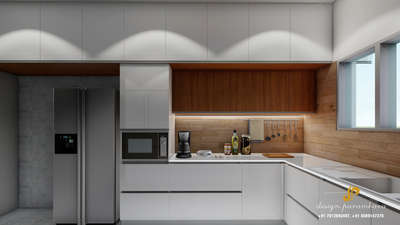 Kitchen, Storage Designs by Architect Ar Bibilal Vijayadev, Palakkad | Kolo
