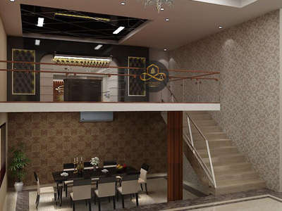Dining, Furniture, Table, Staircase, Lighting Designs by Architect Futuristic  Architects , Gautam Buddh Nagar | Kolo