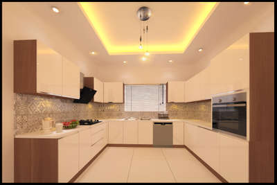 Ceiling, Kitchen, Lighting, Storage Designs by 3D & CAD Creatve world, Ernakulam | Kolo