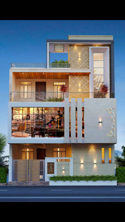 Exterior, Lighting Designs by Civil Engineer Er Arjun Lal Kumawat, Jaipur | Kolo