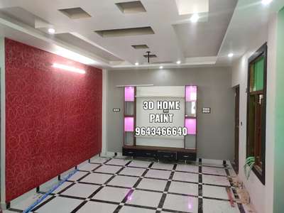 Flooring, Living, Storage Designs by Painting Works rashid husain ansari, Delhi | Kolo