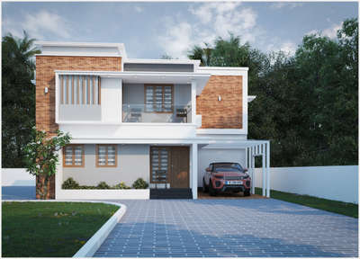 Exterior Designs by Architect morrow home designs , Thiruvananthapuram | Kolo