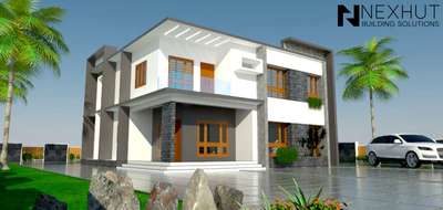 Exterior Designs by Civil Engineer Ajith P Eldho, Idukki | Kolo