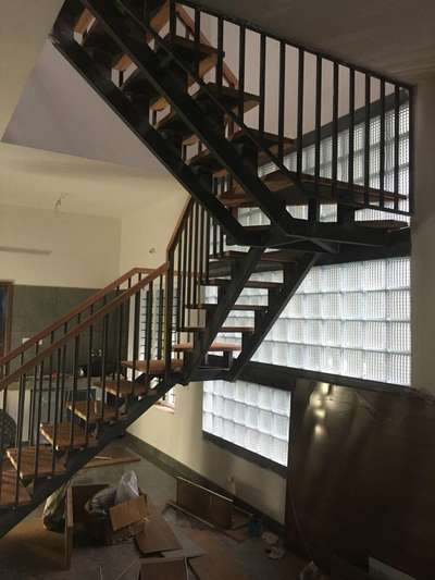 Staircase Designs by Architect HABIKON constructions  interiors, Kozhikode | Kolo