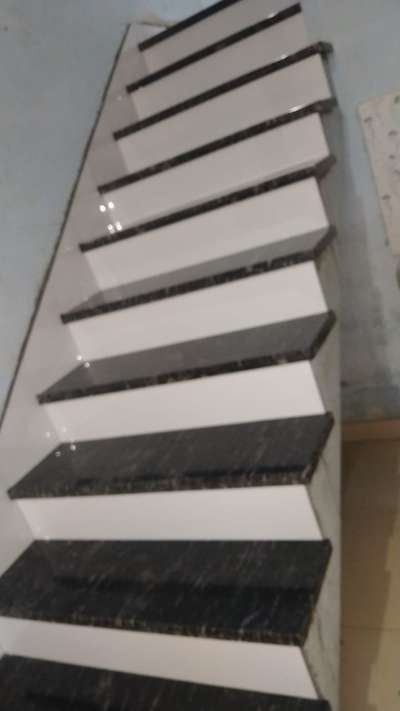 Staircase Designs by Flooring Shajeeb Thekkerakath, Malappuram | Kolo