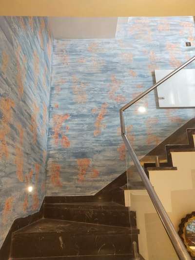Wall, Staircase Designs by Contractor Manish Tetwal, Indore | Kolo
