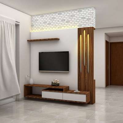 Living, Lighting, Storage, Flooring Designs by Carpenter Lalchand Sarma, Alwar | Kolo