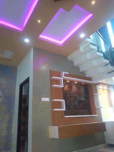 Storage, Lighting, Ceiling, Living Designs by Contractor Santhosh  Santhosh , Malappuram | Kolo