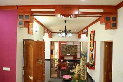 Living, Storage, Home Decor, Ceiling, Lighting, Flooring Designs by Contractor Aji N, Kottayam | Kolo