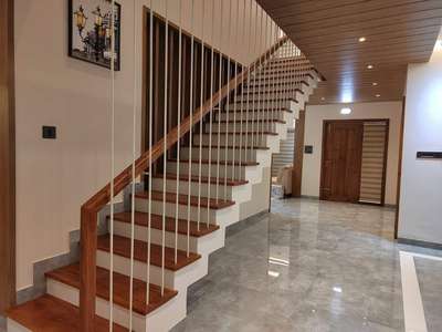 Staircase Designs by Interior Designer Kamaru Marath, Malappuram | Kolo